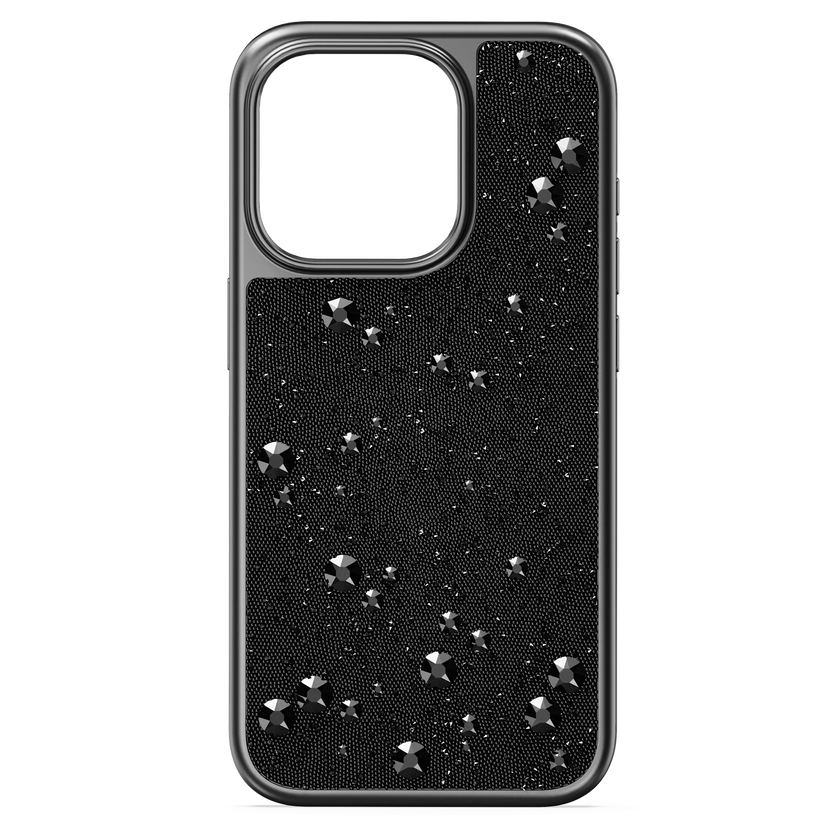 swarovski حافظة high للهاتف الذكي، iphone  15 pro، لون أسود