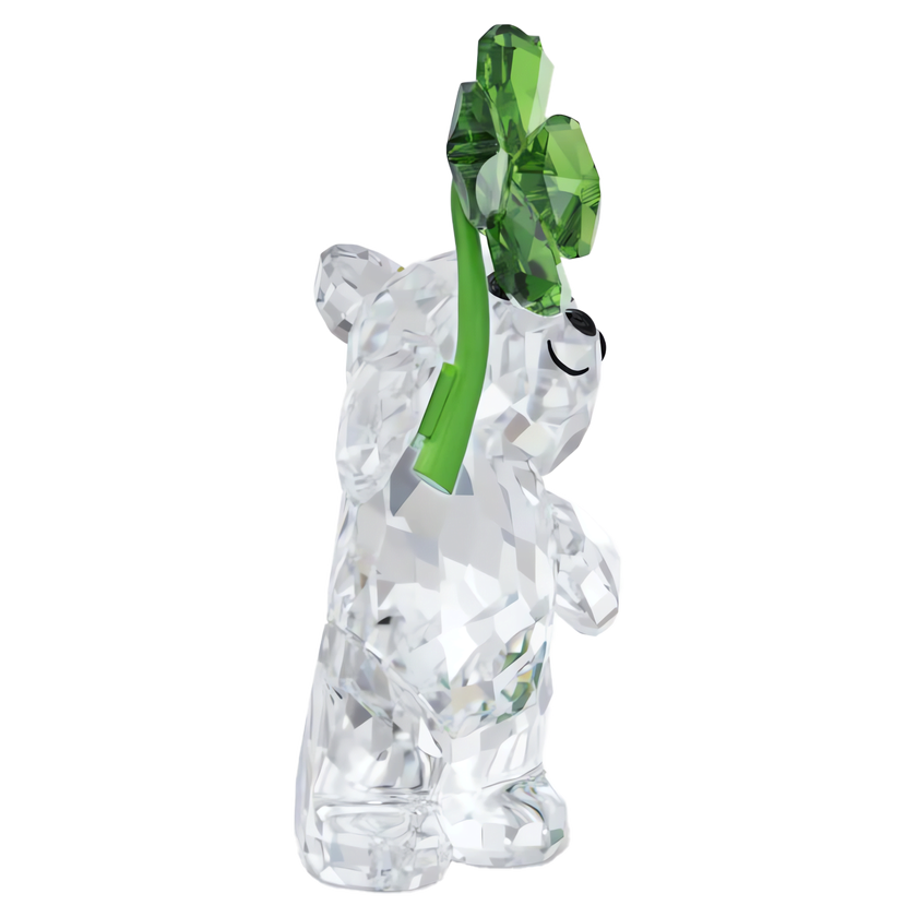 swarovski قطعة زينة على شكل الدب kris bear يحمل تميمة حظ