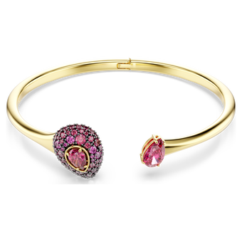 swarovski سوار sublima، قطع على شكل كمثرى، لون أحمر، لمسة نهائية من الذهب عيار 18 قيراط