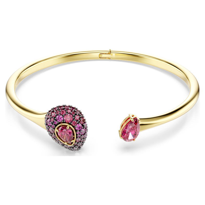 swarovski سوار sublima، قطع على شكل كمثرى، لون أحمر، لمسة نهائية من الذهب عيار 18 قيراط
