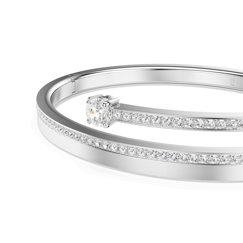 swarovski سوار fresh، قطع مُستدير، لون أبيض، طلاء روديوم