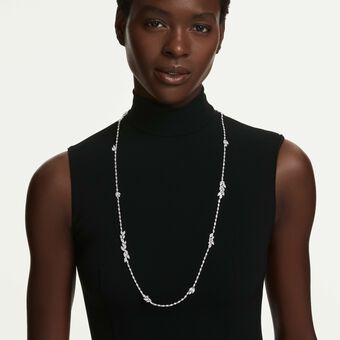 swarovski سلسلة mesmera، قطع ماركيز، لون أبيض، طلاء روديوم