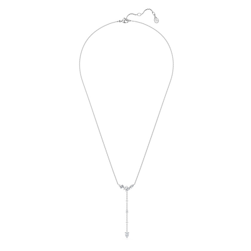 swarovski galaxy y necklace  lab grown diamonds  0 7 ct tw  mixed shapes  sterling silver