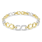 swarovski dextera bracelet  round cut  white  mixed metal finish