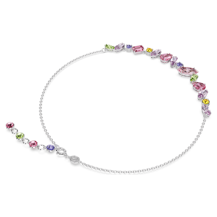 swarovski عقد gema، قطع متنوع، ألوان متعددة، طلاء روديوم