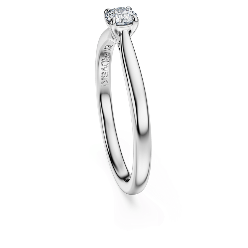 swarovski خاتم سوليتير eternity، ألماس مُصنع في المختبر بإجمالي 0 25 قيراط، شكل دائري، فضة إسترليني