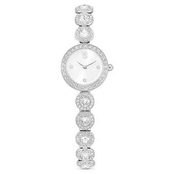 swarovski ساعة una angelic، سوار كريستال، لون فضي، ستانلس ستيل