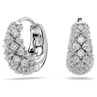 swarovski أقراط sublima، لون أبيض، طلاء روديوم