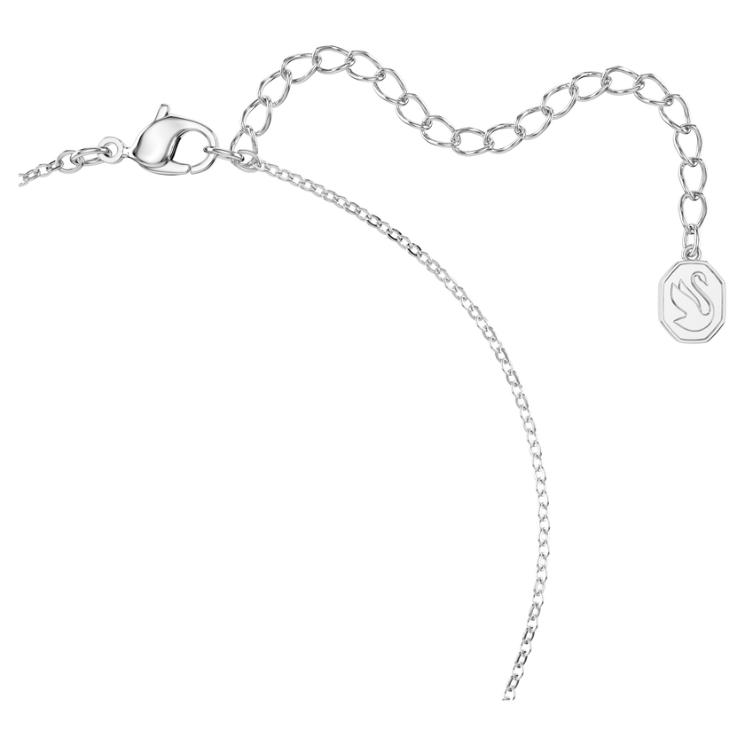 swarovski طقم originally، ترصيع بافيه، لؤلؤ كريستال، لون أبيض، طلاء روديوم