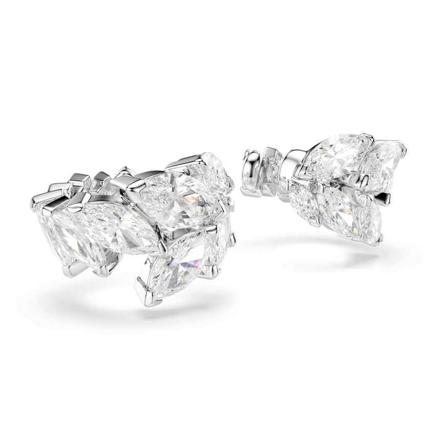 swarovski أساور الأذن mesmera، قطع ماركيز، لون أبيض، طلاء روديوم