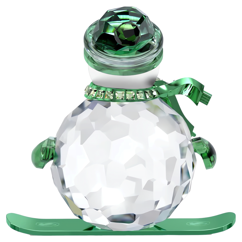 swarovski مجسم holiday cheers على شكل رجل ثلج، لون أخضر
