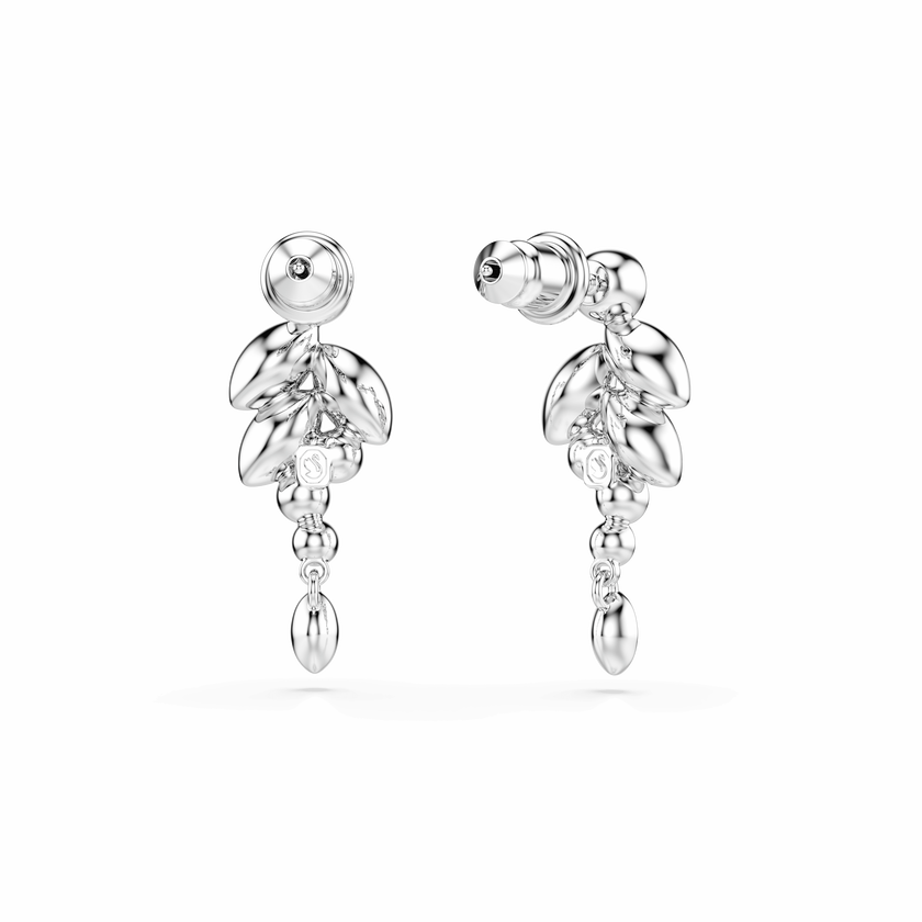 swarovski أقراط متدلية diapason، قطع متنوع، قمر، لون أبيض، طلاء روديوم