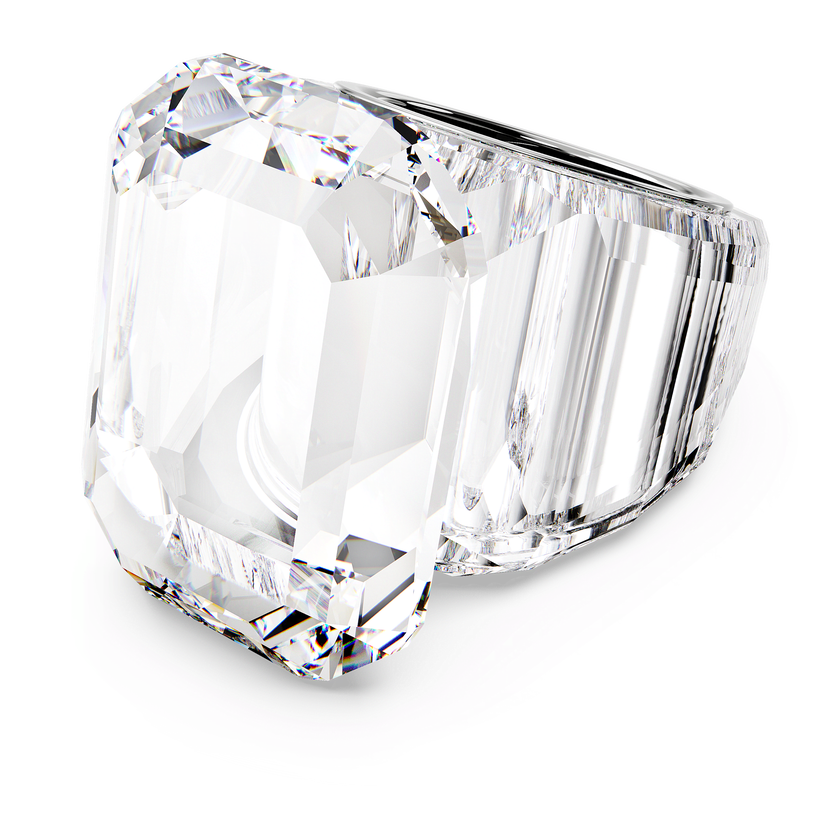 swarovski خاتم كوكتيل lucent، قطع مثمن، لون أبيض