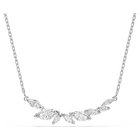 swarovski عقد mesmera، قطع ماركيز، لون أبيض، طلاء روديوم