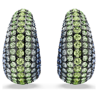 swarovski أقراط متدلية sublima، قطع مستدير، حجم صغير، ألوان متعددة، طلاء روثينيوم