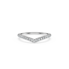 swarovski eternity v band ring  lab grown diamonds 0 25 ct tw  round shape  18k white gold