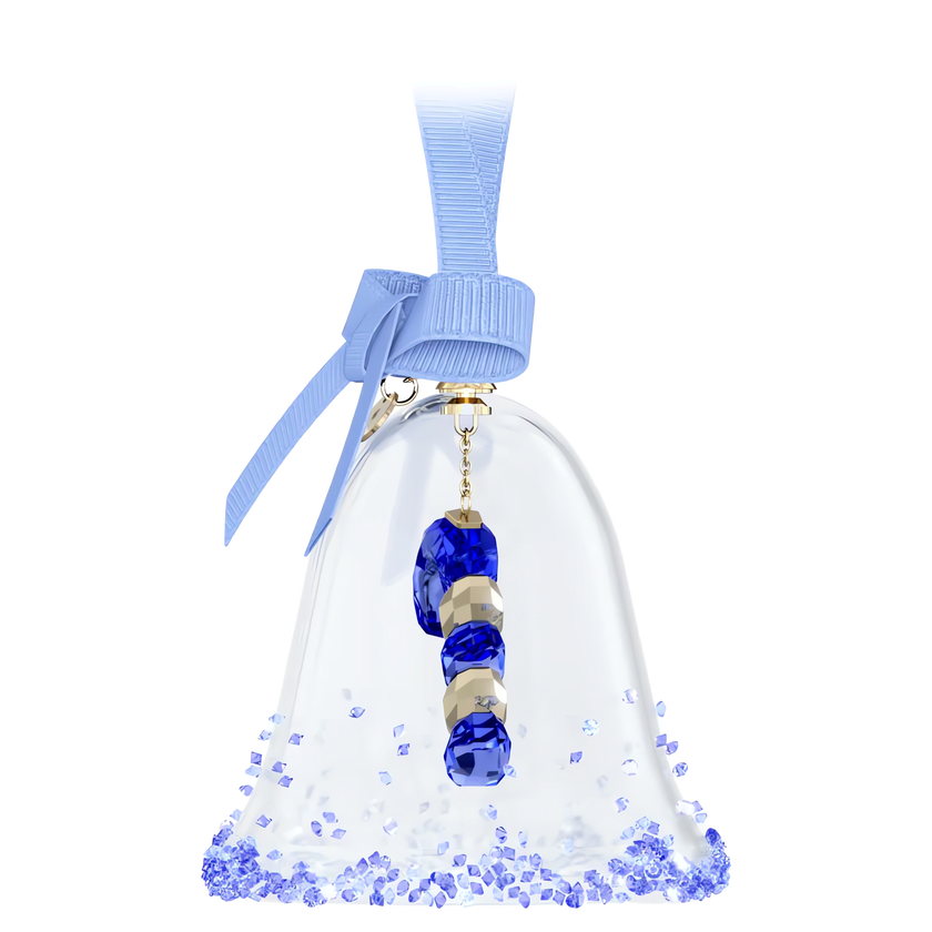 swarovski قطعة زينة holiday cheers على شكل جرس به مجسم حلوى، لون أزرق