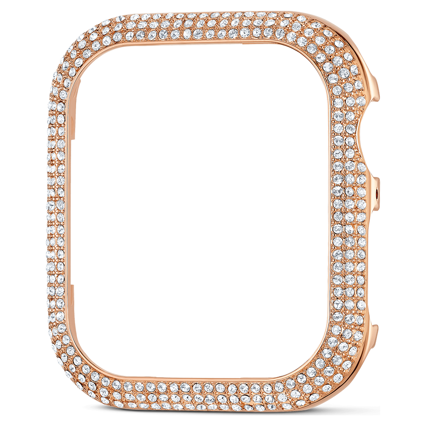 swarovski حافظة sparkling، متوافقة مع ساعة  apple إصدار 4 و5، 40 مم، لون ذهبي وردي