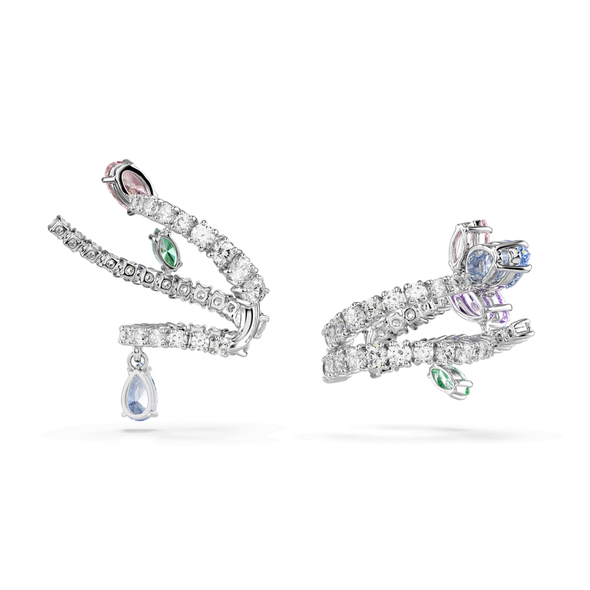حلية للأذن ariana grande x swarovski، قطع متنوع، ألوان متعددة، طلاء روديوم