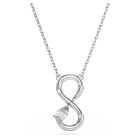 swarovski eternity pendant  lab grown diamonds 0 2 ct tw  pear shape  infinity  18k white gold