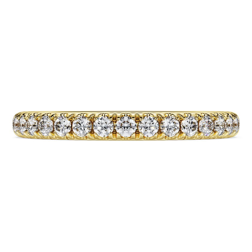 swarovski خاتم eternity، ألماس مُصنع في المختبر بإجمالي 0 4 قيراط، شكل دائري، ذهب أصفر عيار 18