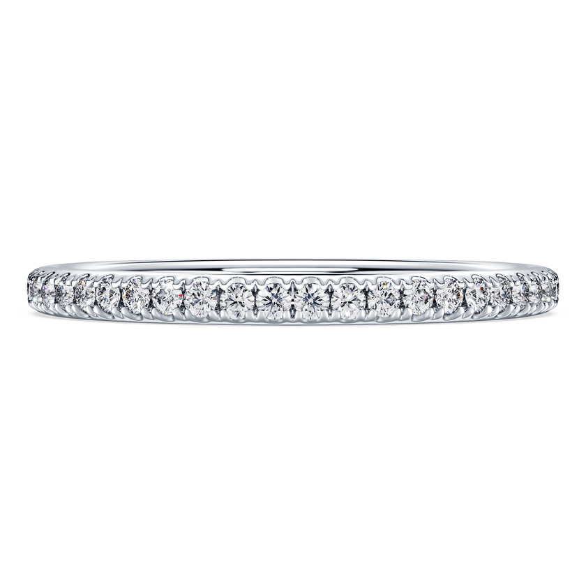 swarovski دبلة eternity، أحجار ألماس مُصنعة في المختبر بإجمالي 0 2 قيراط، ذهب أبيض عيار 18