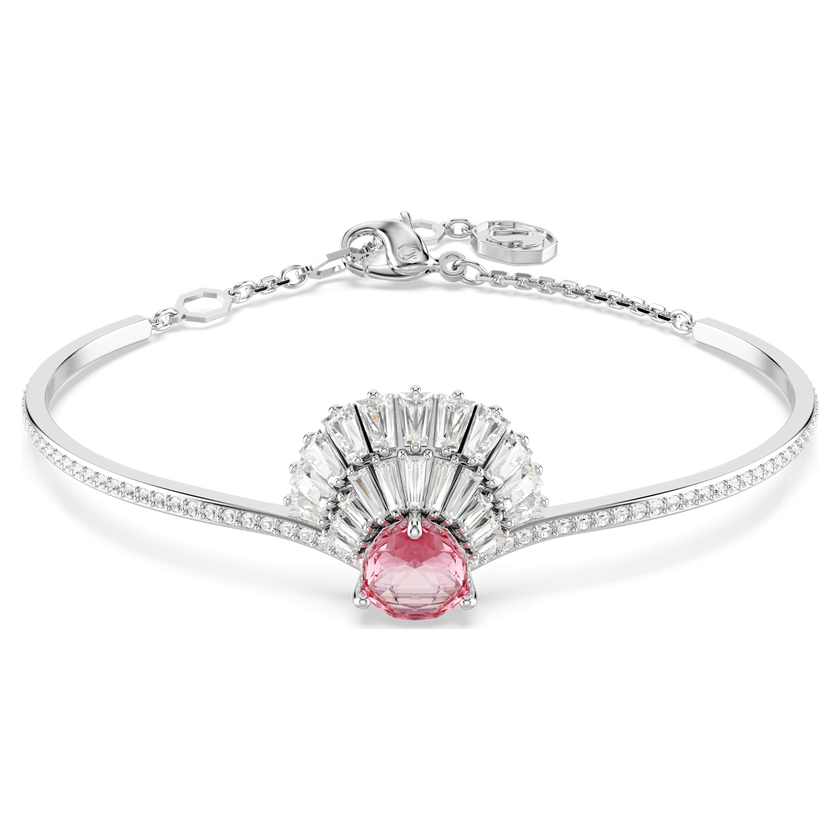 swarovski سوار idyllia، على شكل صدفة، لون وردي، طلاء روديوم