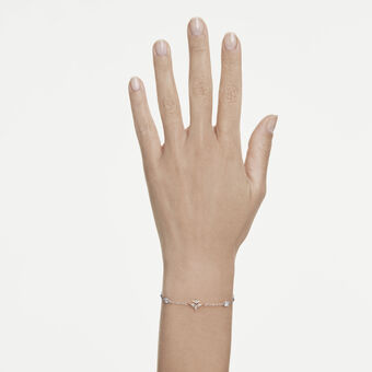swarovski سوار symbolica، قطع مُستدير، قمر، لون أبيض، طلاءات مختلطة