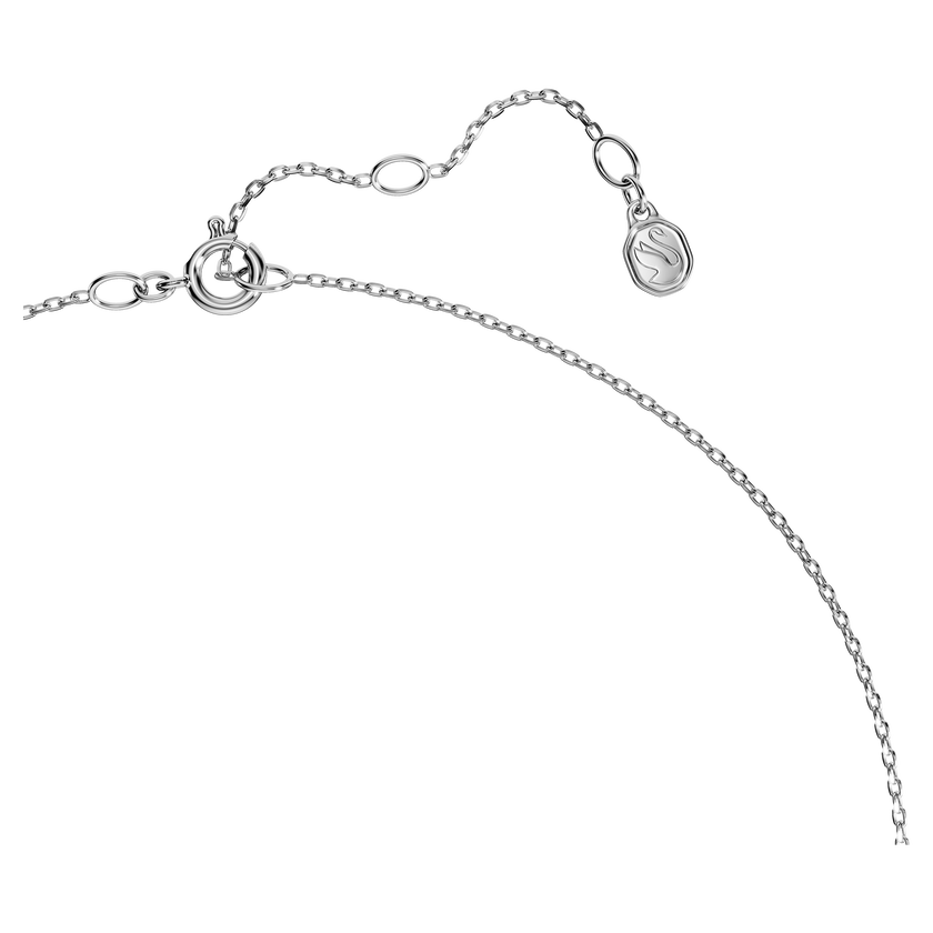 swarovski eternity pendant  lab grown diamonds 0 33 ct tw  pear shape  infinity  18k white gold