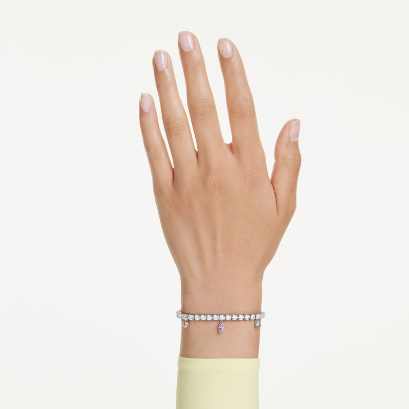 سوار ariana grande x swarovski tennis، قطع متنوع، ألوان متعددة، طلاء روديوم