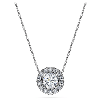 swarovski قلادة eternity، أحجار ألماس مُصنعة في المختبر بإجمالي 1 قيراط، فضة إسترليني، ذهب أبيض عيار 18