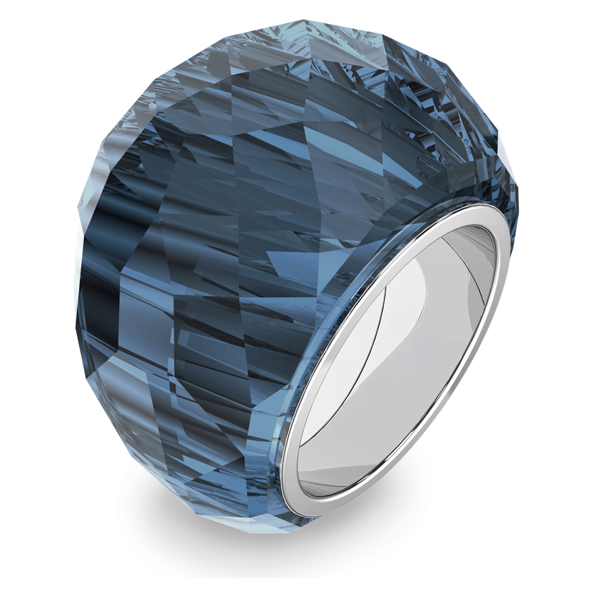 swarovski خاتم nirvana، لون أزرق، ستانلس ستيل