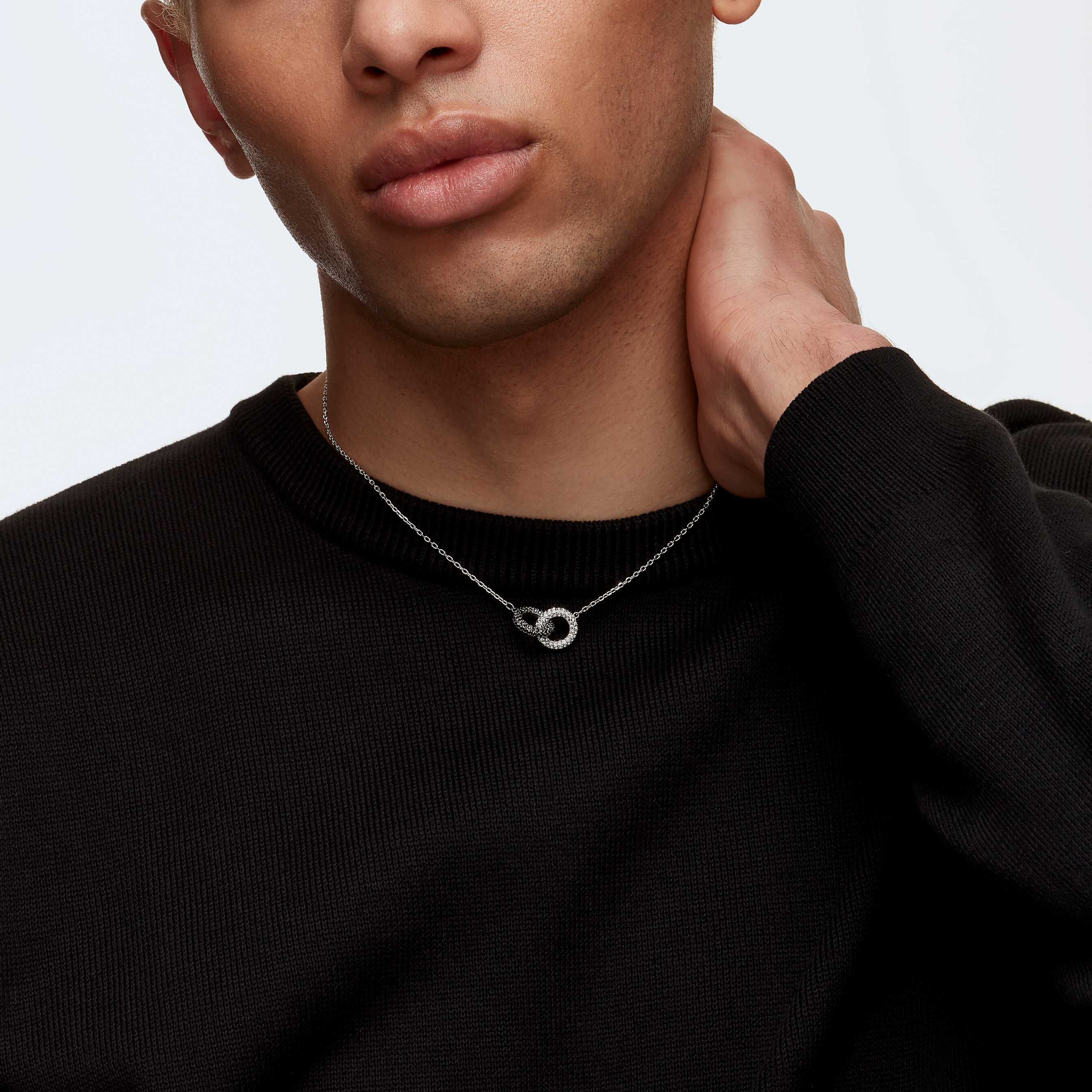 swarovski عقد stone ،  متعدد  الألوان،  طلاء روديوم