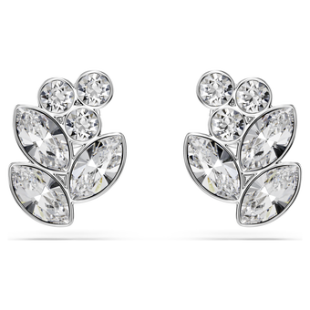 swarovski أقراط دبوسية diapason، قطع متنوع، لون أبيض، طلاء روديوم