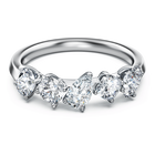 swarovski خاتم galaxy، ألماس مُصنع في المختبر إجمالي 1 قيراط، أشكال متنوعة، ذهب أبيض عيار 18 قيراط