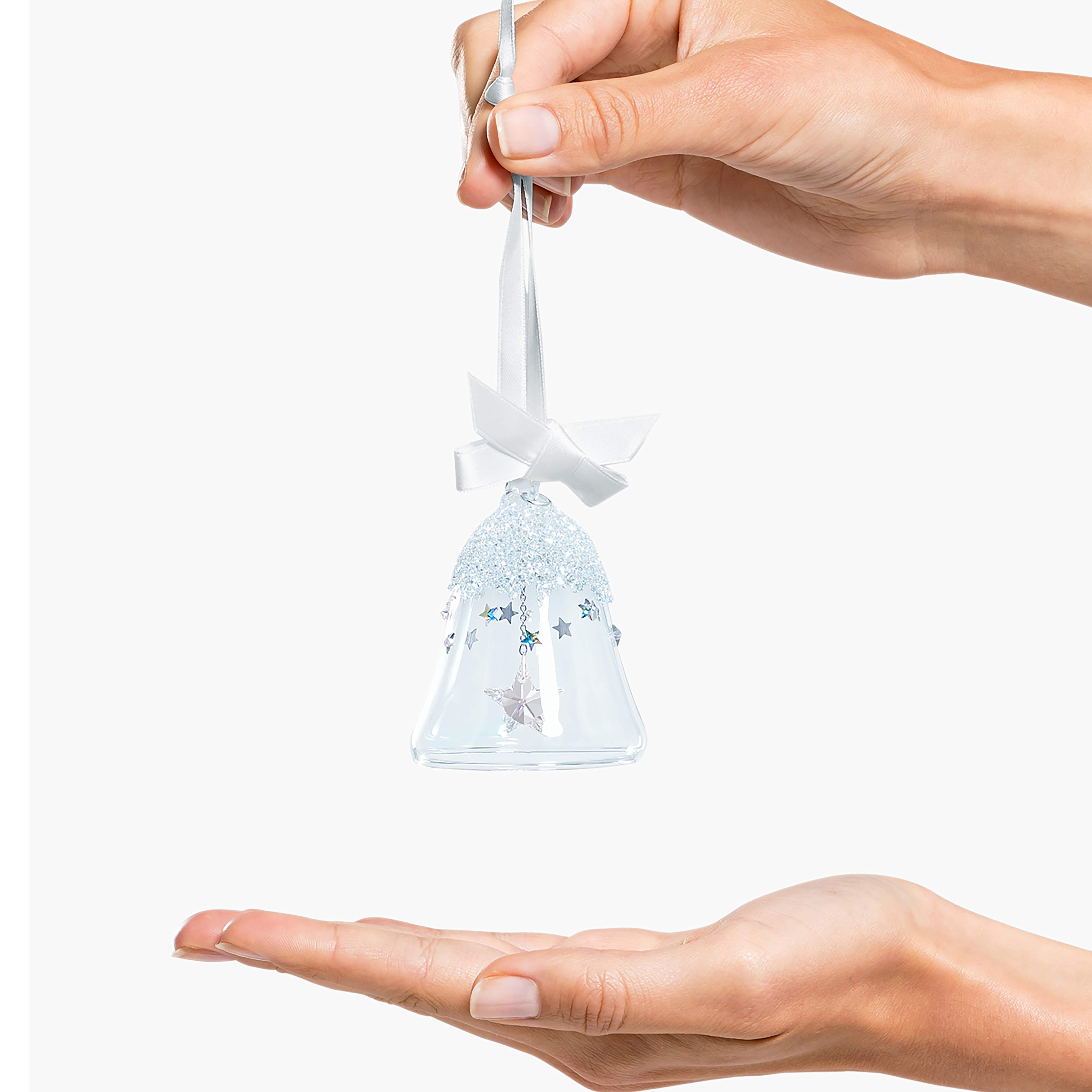 swarovski زينة متدلية على شكل جرس، مزودة بنجمة، صغيرة