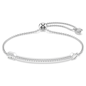 swarovski سوار idyllia، قطع متنوع، شكل سهم، لون أبيض، طلاء روديوم