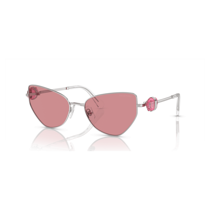 swarovski نظارة شمسية، شكل كات آي، sk7003el، لون وردي