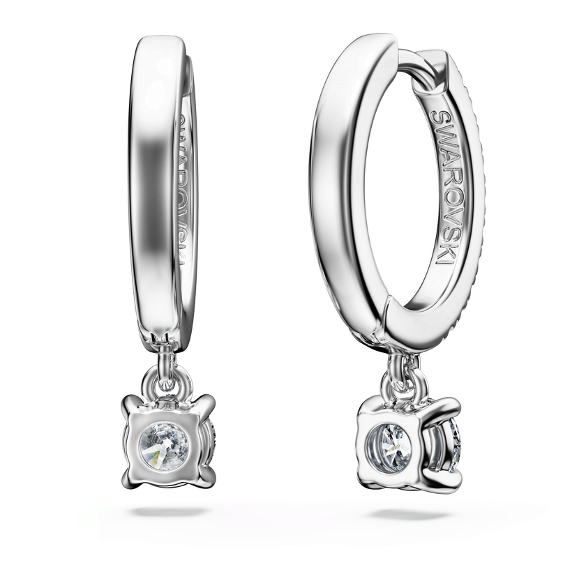 swarovski أقراط متدلية eternity، أحجار ألماس مُصنعة في المختبر بإجمالي 0 7 قيراط، ذهب أبيض عيار 18