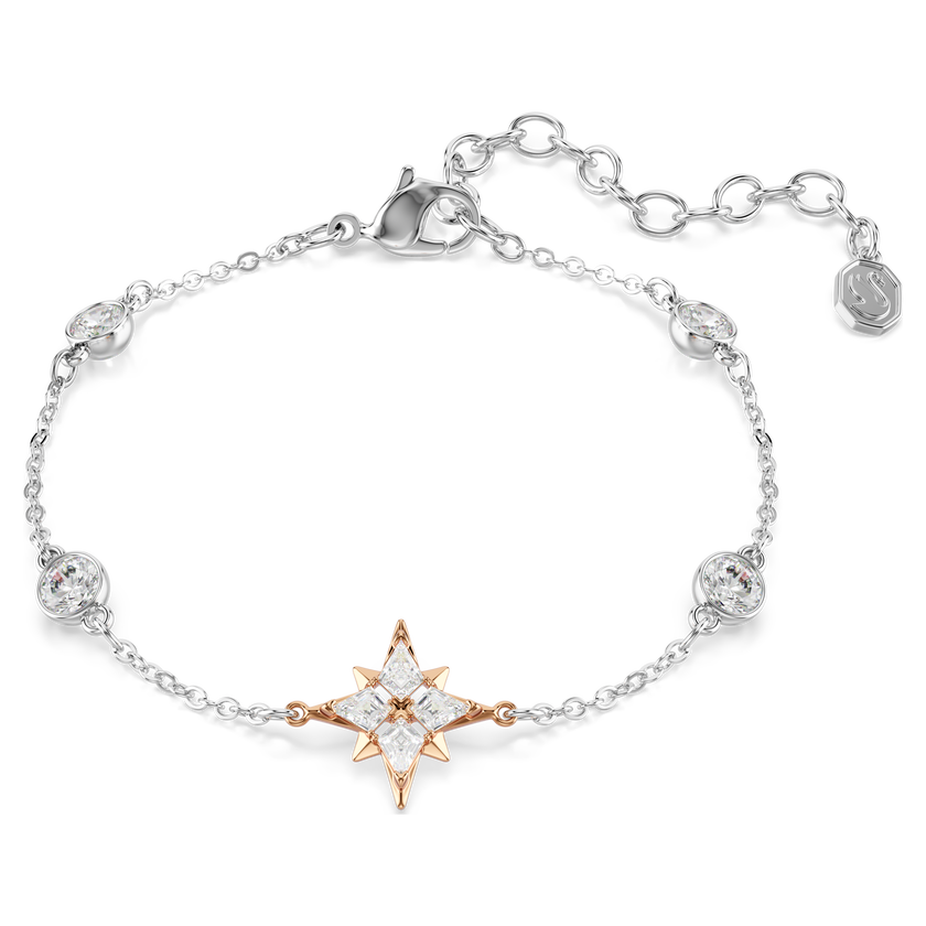 swarovski سوار symbolica، قطع مُستدير، قمر، لون أبيض، طلاءات مختلطة