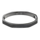 swarovski سوار dextera، شكل ثماني، لون أسود، طلاء روثينيوم