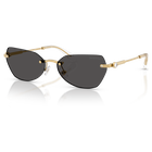 swarovski نظارة شمسية، على شكل وسادة، sk7038، لون ذهبي