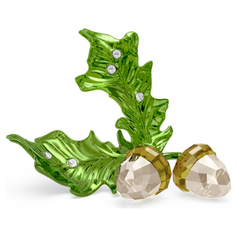 swarovski مجسم idyllia على شكل ثمرتي جوز