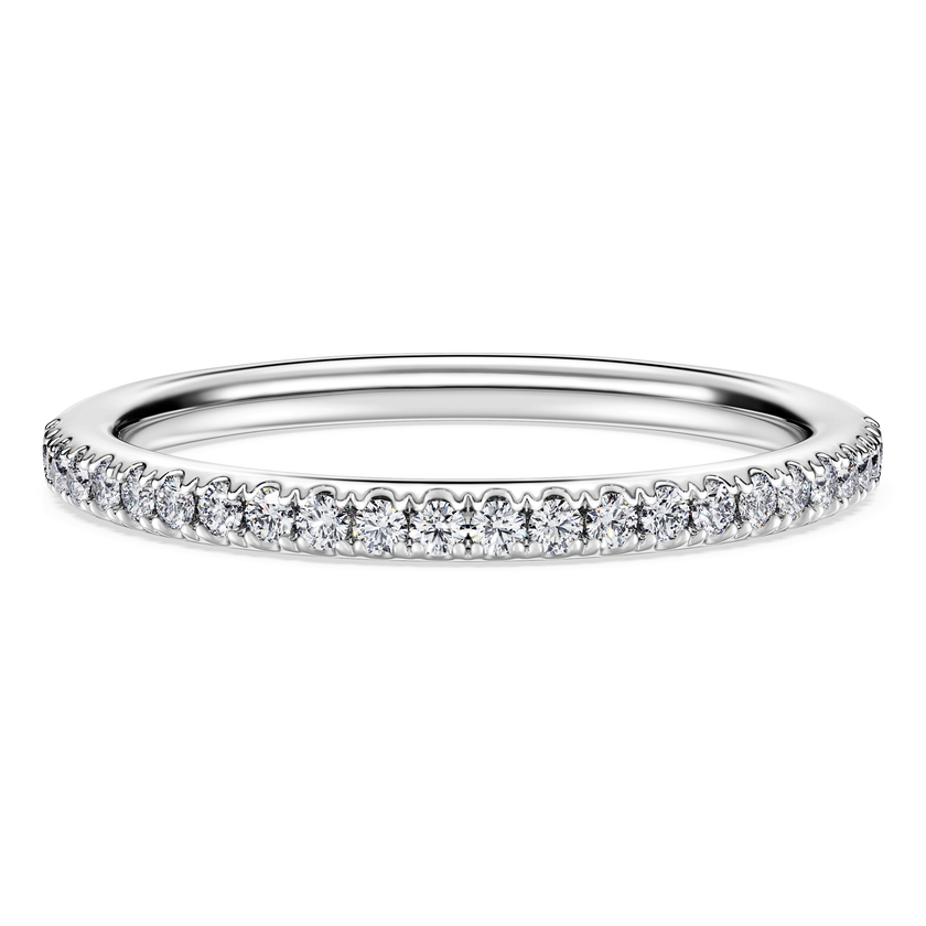swarovski eternity band ring  laboratory grown diamonds 0 2 ct tw  sterling silver