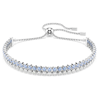swarovski سوار matrix، قطع مُستدير، لون أزرق، طلاء روديوم