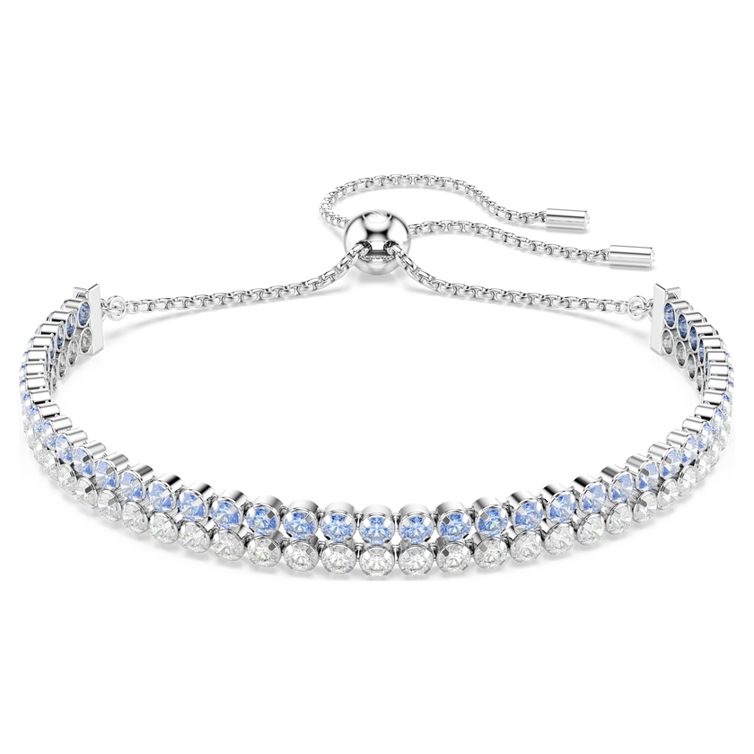 swarovski سوار matrix، قطع مُستدير، لون أزرق، طلاء روديوم