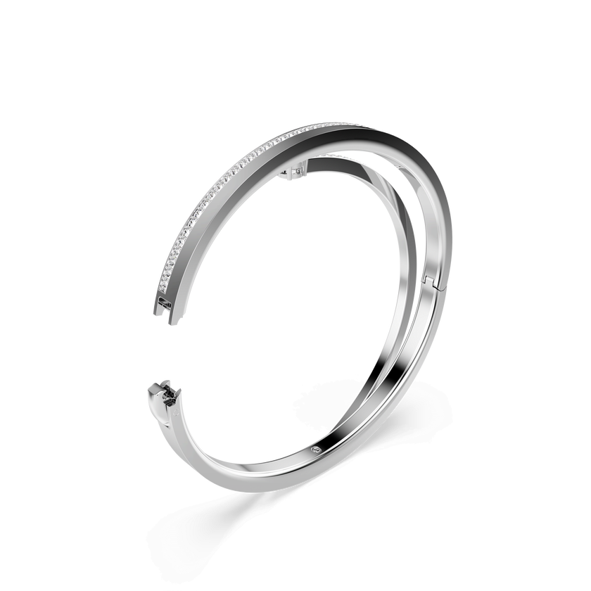 swarovski سوار fresh، قطع مُستدير، لون أبيض، طلاء روديوم