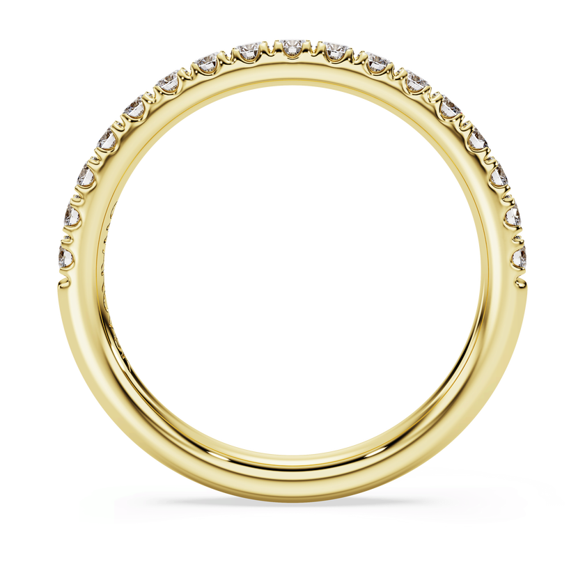 swarovski خاتم eternity، ألماس مُصنع في المختبر بإجمالي 0 4 قيراط، شكل دائري، ذهب أصفر عيار 18