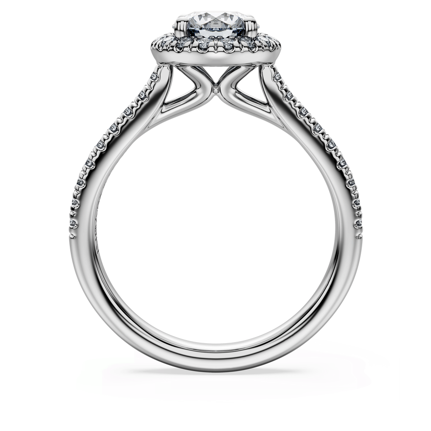 swarovski خاتم سوليتير eternity، ألماس مُصنع في المختبر إجمالي 1 33 قيراط، شكل دائري، ذهب أبيض عيار 18 قيراط