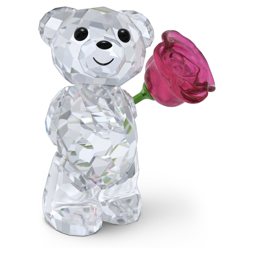 swarovski مجسم a rose with love من مجموعة kris bear